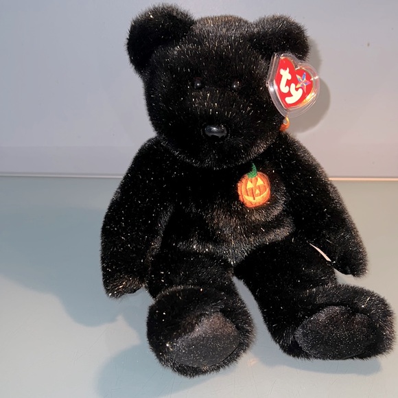 TY HALLOWEEN BEANIE BUDDY BEAR limited addition - Picture 1 of 3
